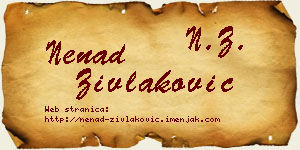 Nenad Zivlaković vizit kartica